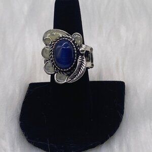 Paparazzi "FairyTale Magic" Blue Ring Stretch Band‎ For Women